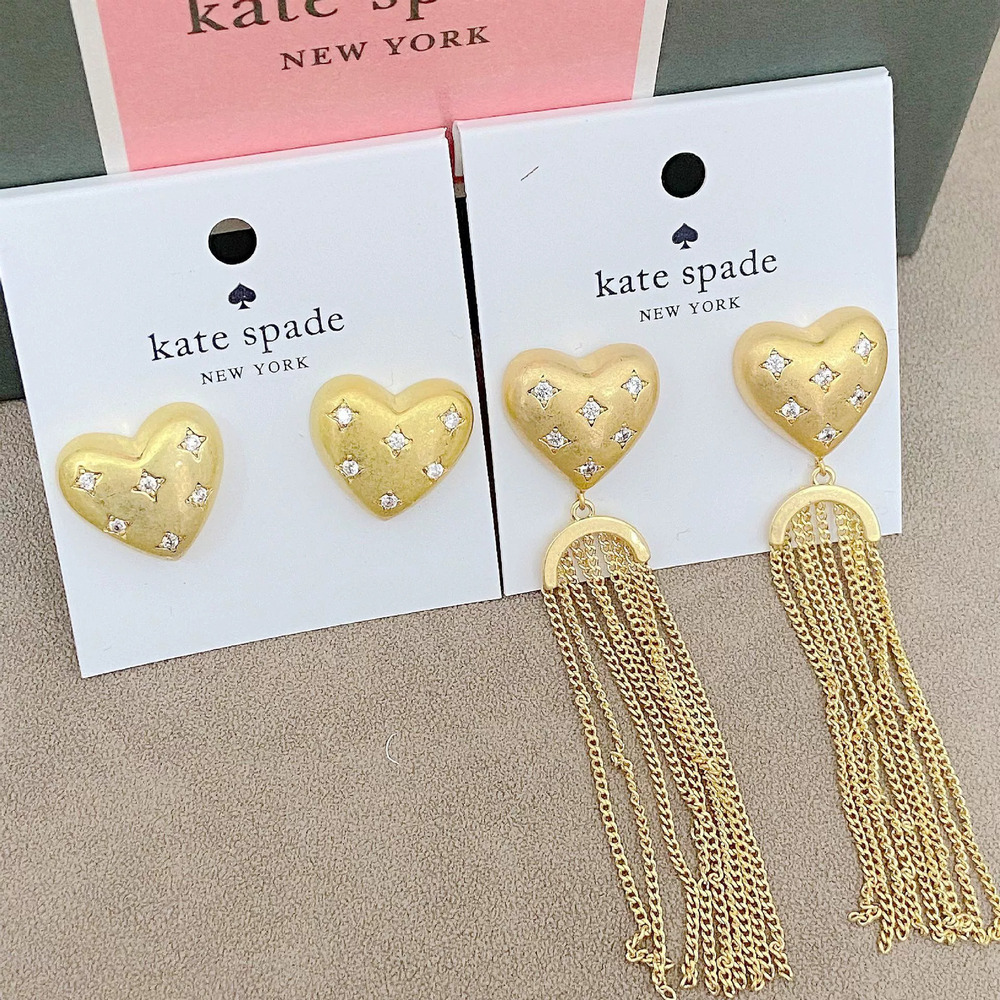 kate spade Matte Heart Stud Earrings
